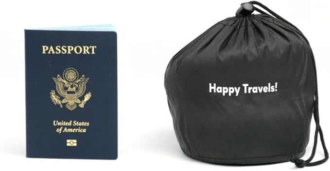 C CUSHION LAB Extra Support Travel Pillow, Award-Winning Patented Ergonomic Design for Chin & Neck Support Memory Foam Neck Pillow, Compact Airplane Pillow for Traveling, Flight, Car (Black, Large)