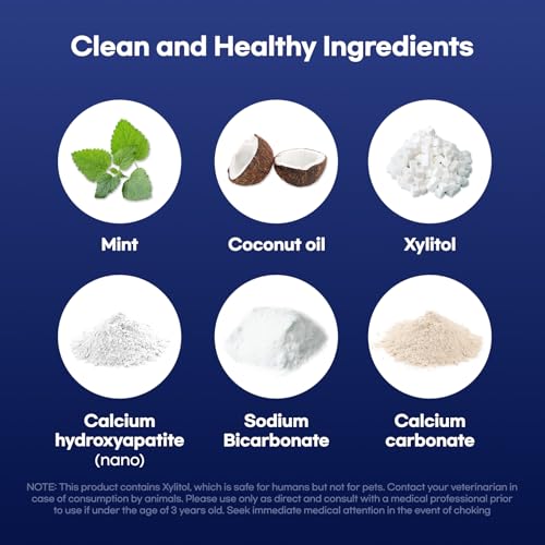 DR.BRIAN ROETTGER Toothpaste Tablets - Nano Hydroxyapatite Natural Whitening, Fluoride & Plastic Free, Eco-Friendly Travel Toothpaste Reduce Sensitivity, Remineralize (Mint, 62 Count)