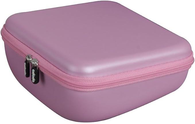 Adada Hard Travel Case for noot Products K11/Elecder i37 Kids Headphones(Only Case) (Pink)