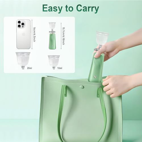 DUUOO Nano Facial Mister – Portable Face Steamer with 0.3mm Mist, USB Rechargeable Atomizer for Deep Hydration, Use with Water or Toner – Mini Skincare & Makeup Mister for Travel and Daily Use