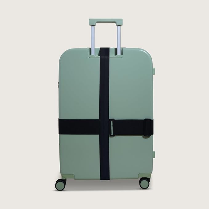 Cincha Travel Adjustable Luggage Strap, Fits Carry-On and Checked Bags, TSA Approved, Shark Tank Brand, Premium Travel Accessory (Black)