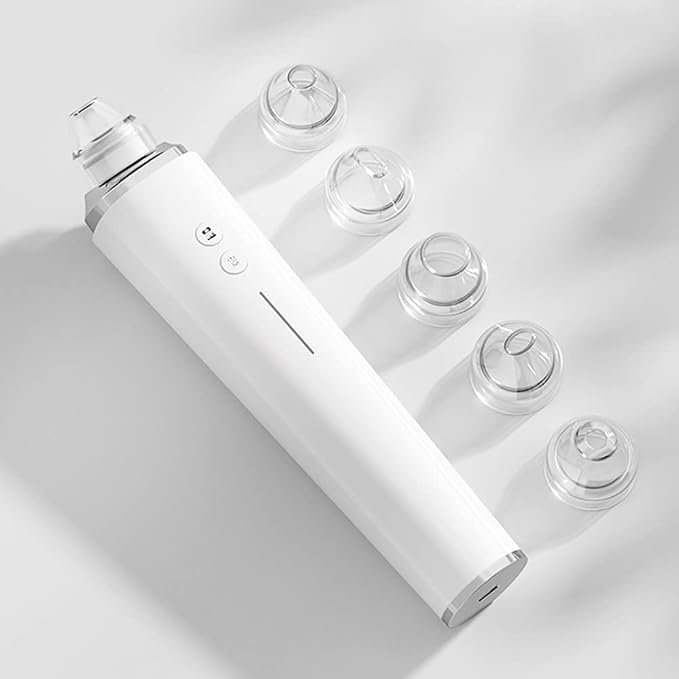 Blackhead Remover Pore Vacuum, 【[FDA Certification] 】 WiFi Visible Facial Pore Cleanser with HD Camera Pimple Acne Comedone Extractor Kit with 6 Suction Heads Electric Blackhead Suction Tool