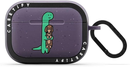 CASETiFY Bounce Airpods Pro (1st/2nd Gen) Case with Ring - Hold me - Matte Deep Purple