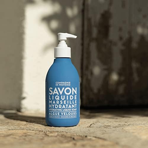 Compagnie de Provence Savon de Marseille Nourishing Liquid Soap, Velvet Seaweed, 10 Fl Oz Plastic Pump Bottle