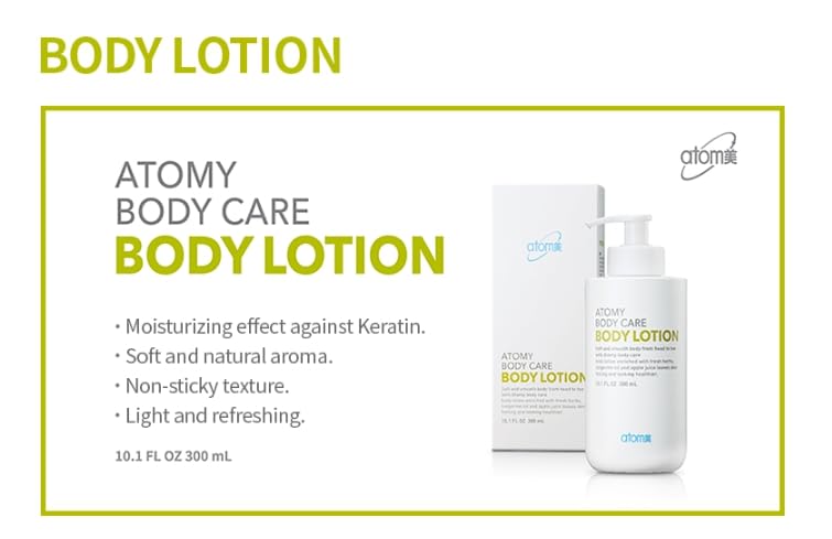 BC233 Korean Body Care Body Lotion (300ml 10.1 fl oz.) Non-Sticky Texture, Light and Refreshing