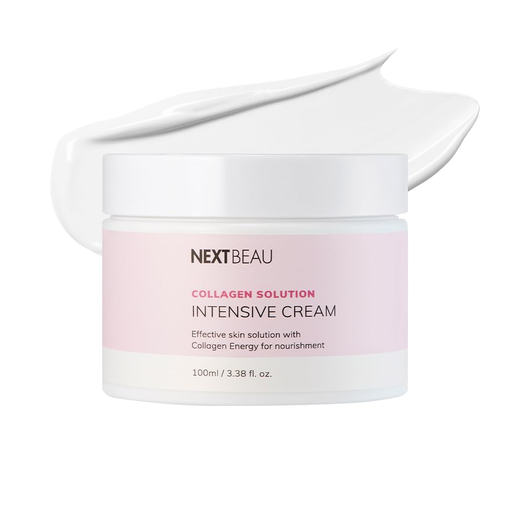 NEXTBEAU Collagen Solution Intensive Face Cream [3.52 Oz / 100g] Korean skincare Deep hydrating for Day Cream & Night Cream & Hydrating Cream & Moisturizing Facial Cream