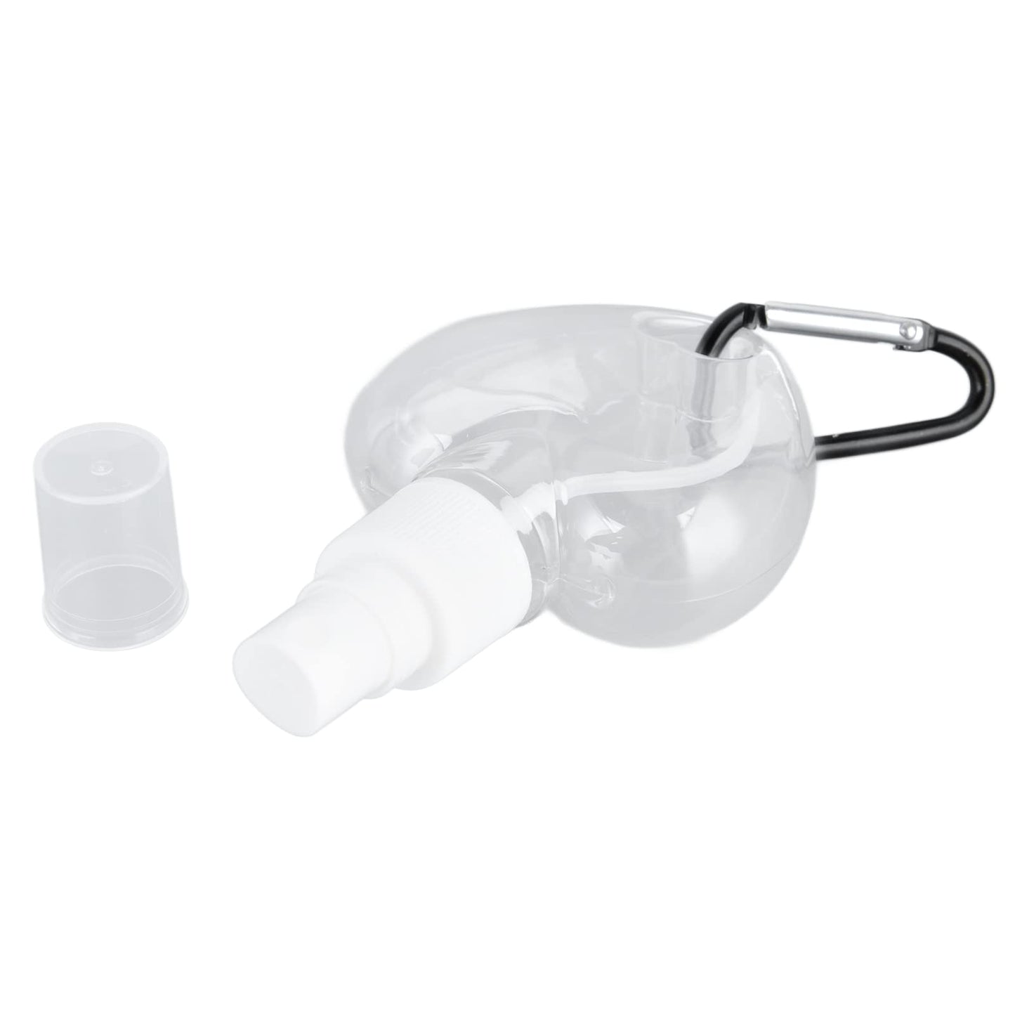 Travel Bottles with Keychain, 4 Pack Plastic Clear Bottles with Flip Cap 2.5oz Portable Leakproof Squeeze Containers Refillable Hand Sanitizer Holder for Backpack Outdoor Conditioner Body Wash Liquid