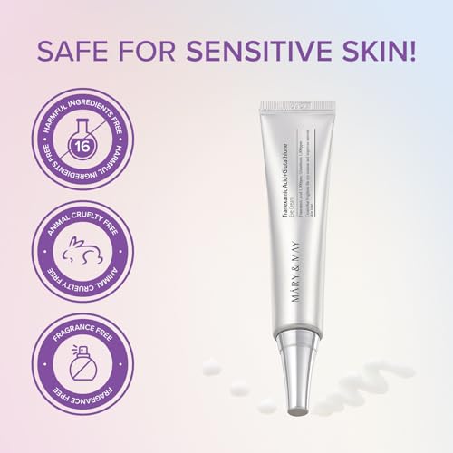 Mary&May Glutathione Eye Cream Special Set - Powerful Antioxidant, Reduces Dark Circles in the Eye, Improve Uneven Skin Tone with Vitamin C, 1.01 oz.+ Mini 0.4oz 2 Pack