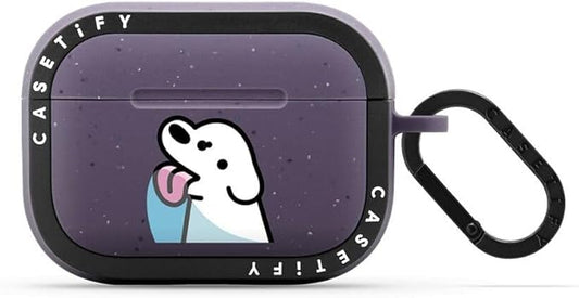 CASETiFY Bounce Airpods Pro (1st/2nd Gen) Case with Ring - Lick - Matte Deep Purple