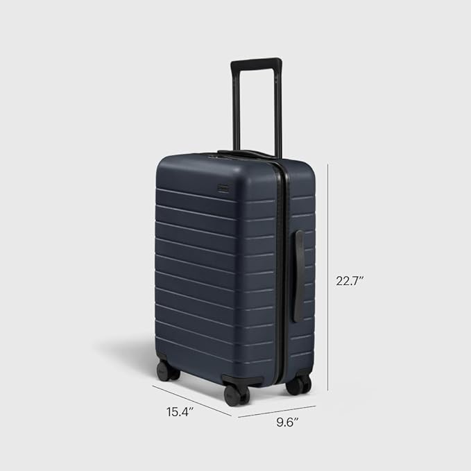 Away Bigger Carry-On Luggage, Lightweight Hardside Large Suitcase with Spinner Wheels, TSA Lock, Airline Approved, Navy Blue