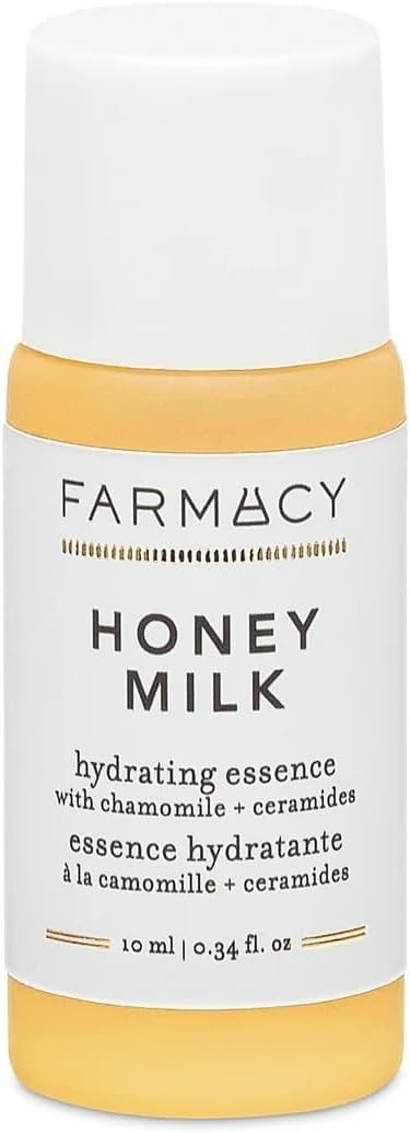 Farmacy Hydrating Essence - Hydrating Honey Milk Toner + Facial Essence to Soothe, Moisturize and Strengthen Skin Barrier - Preps Complexion for Skincare Products or Makeup Application (10ml)