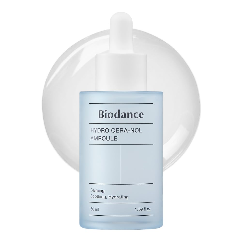 Biodance Hydro Cera-nol Ampoule, Intensive Moisturizing Serum, Deep Hydration & Soothing with Panthenol, Redness Reducing Serum, 1.69 fl. oz (50ml)