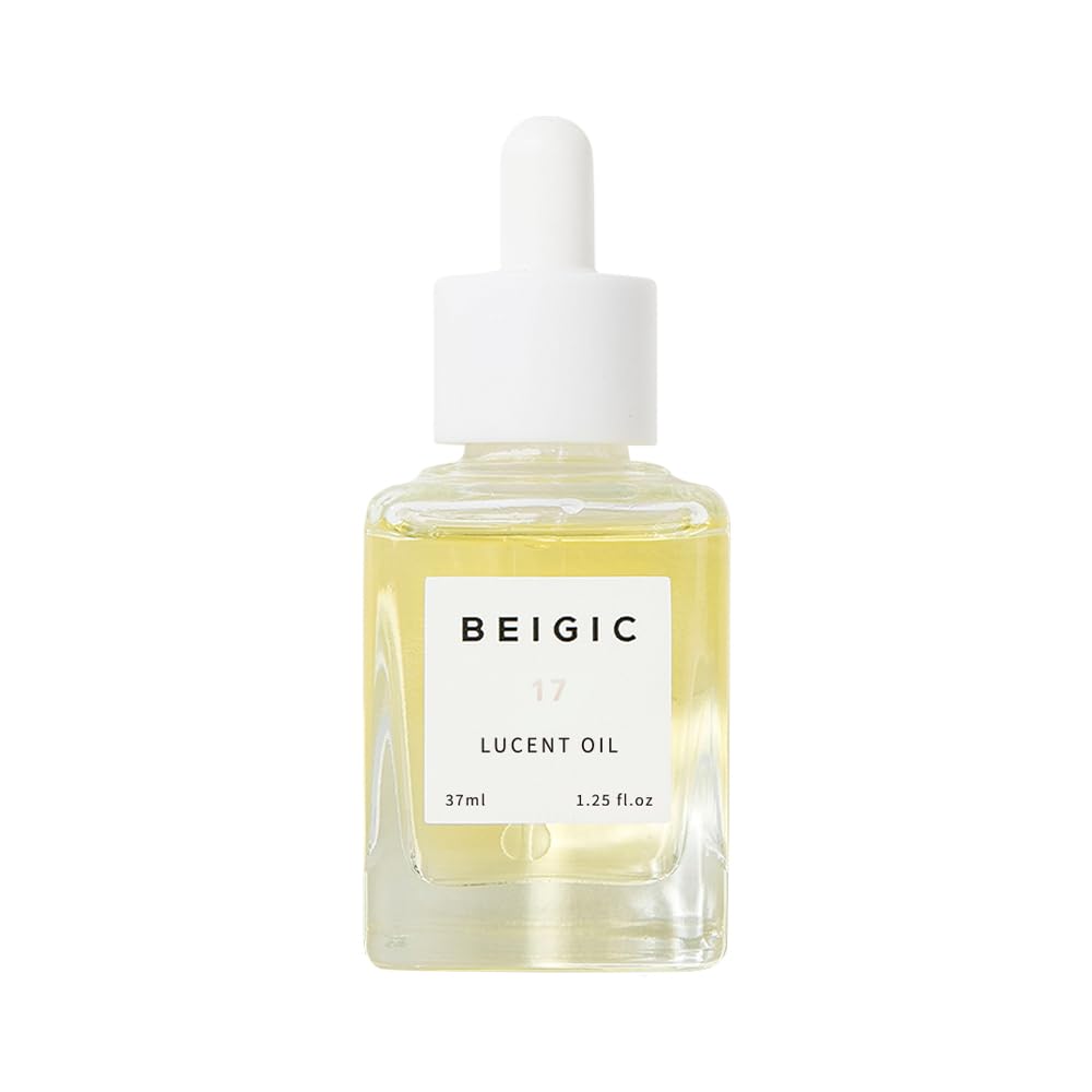 BEIGIC Lucent Oil - Vegan Face Oil Firming Hydrating Serum with Green Coffee Bean, Argan, Rosehip Oils & Squalane for Glowy Skin (1.25 Fl. Oz)