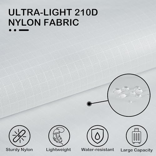 Cipway Compression Packing Cubes, Ultralight Luggage Organizer Bags with Laundry Bags and Clear Toiletries Bag,Travel Essentials for Carry on Suitcase (6 Piece,White)