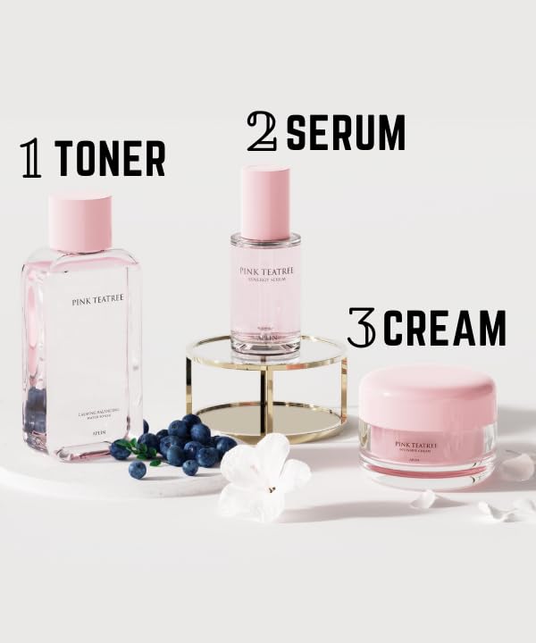 APLIN Pink Tea Tree Synergy Serum 30mL/Skin Moisturizer/Facial Moisturizers/1.01 Fl. Oz, CICA, Hyaluronic Acid and Niacinamide, Korean Skin Care, Hydrating