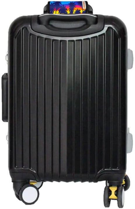 5 Pack Neoprene Luggage Handle Wraps Bright Luggage Tags/Identifiers/Marker/Grips Travel Accessories for Airplane/Flying/Luggage (Palm Tree)