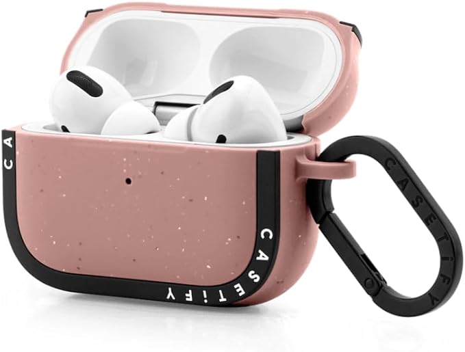 CASETiFY Bounce Airpods Pro (1st/2nd Gen) Case with Ring - Soaring by Inked - Matte Dusty Rose