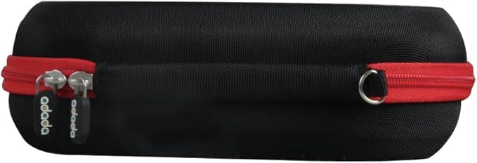 Adada Hard Travel Case for Silensys / PurelySound / MOVSSOU / COWIN / Tapela / Audonia E7 Active Noise Cancelling Bluetooth Headphones (Black+Red)
