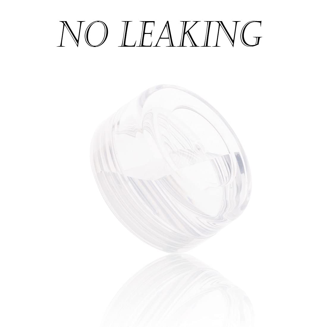 ZEJIA 3 Gram Sample Containers with Lids, 75Pack Tiny Sample Jars with Labels, Mini Plastic Cosmetic Containers for Beauty Products, Lip Balms, Lotion, Powder (Clear Lids)