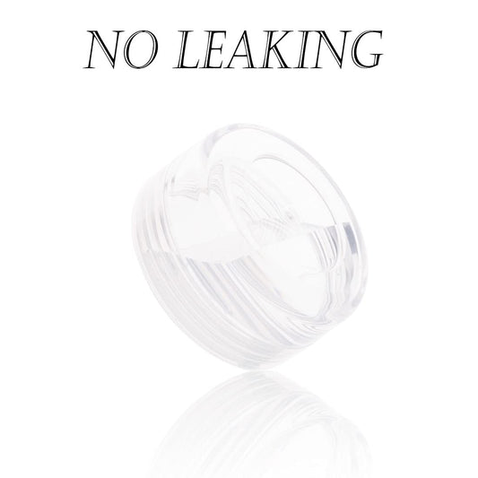 ZEJIA 3 Gram Sample Containers with Lids, 75Pack Tiny Sample Jars with Labels, Mini Plastic Cosmetic Containers for Beauty Products, Lip Balms, Lotion, Powder (Clear Lids)