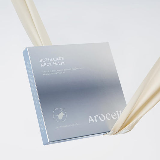 AROCELL Botulcare Neck Mask – 5 Hydrogel Neck Patches with Botulinum Peptide, Collagen & PDRN for Moisturizing, Hydrating, Elasticity Boosting, Firming & Comfortable Fit Korean Skincare