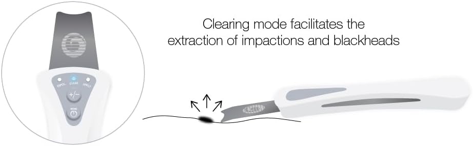 Bio-Therapeutic bt-Micro Fusion Ultrasonic Skin Exfoliation. Smooth Skin, Clear Congestion, Superior Blackhead Extraction, 3 Modes 2 Power Levels, Stainless Steel Applicator, Rechargeable
