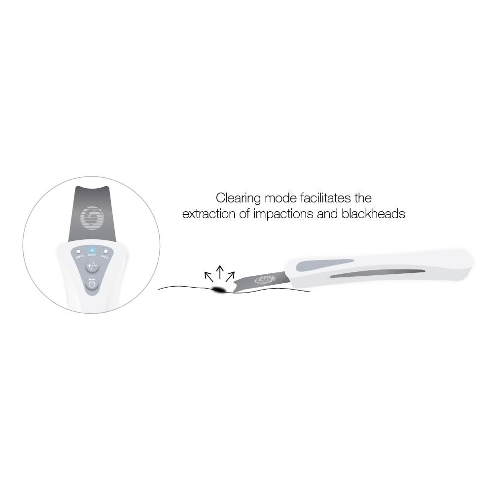 Bio-Therapeutic bt-Micro Fusion Ultrasonic Skin Exfoliation. Smooth Skin, Clear Congestion, Superior Blackhead Extraction, 3 Modes 2 Power Levels, Stainless Steel Applicator, Rechargeable