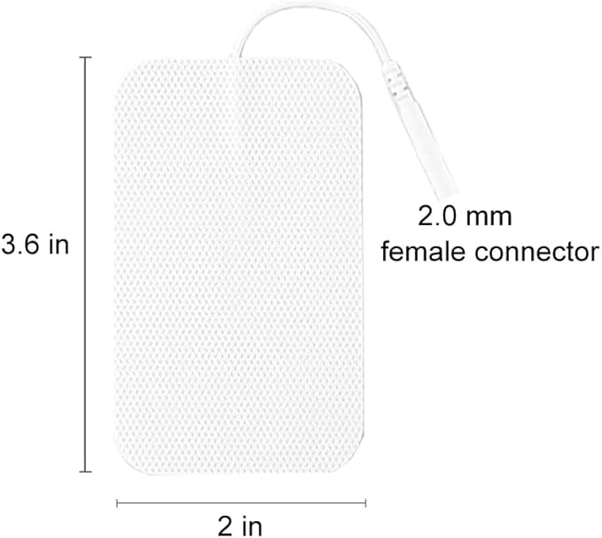 24 Pieces LOVMAYZ DL Self-Adhesive Electrode TENS Unit Replacement Cutaneous Electrode Pads,Reusable Electrodes,Very Sticky,Compatible with AUVON, TENS 7000 and Other TENS/EMS Devices