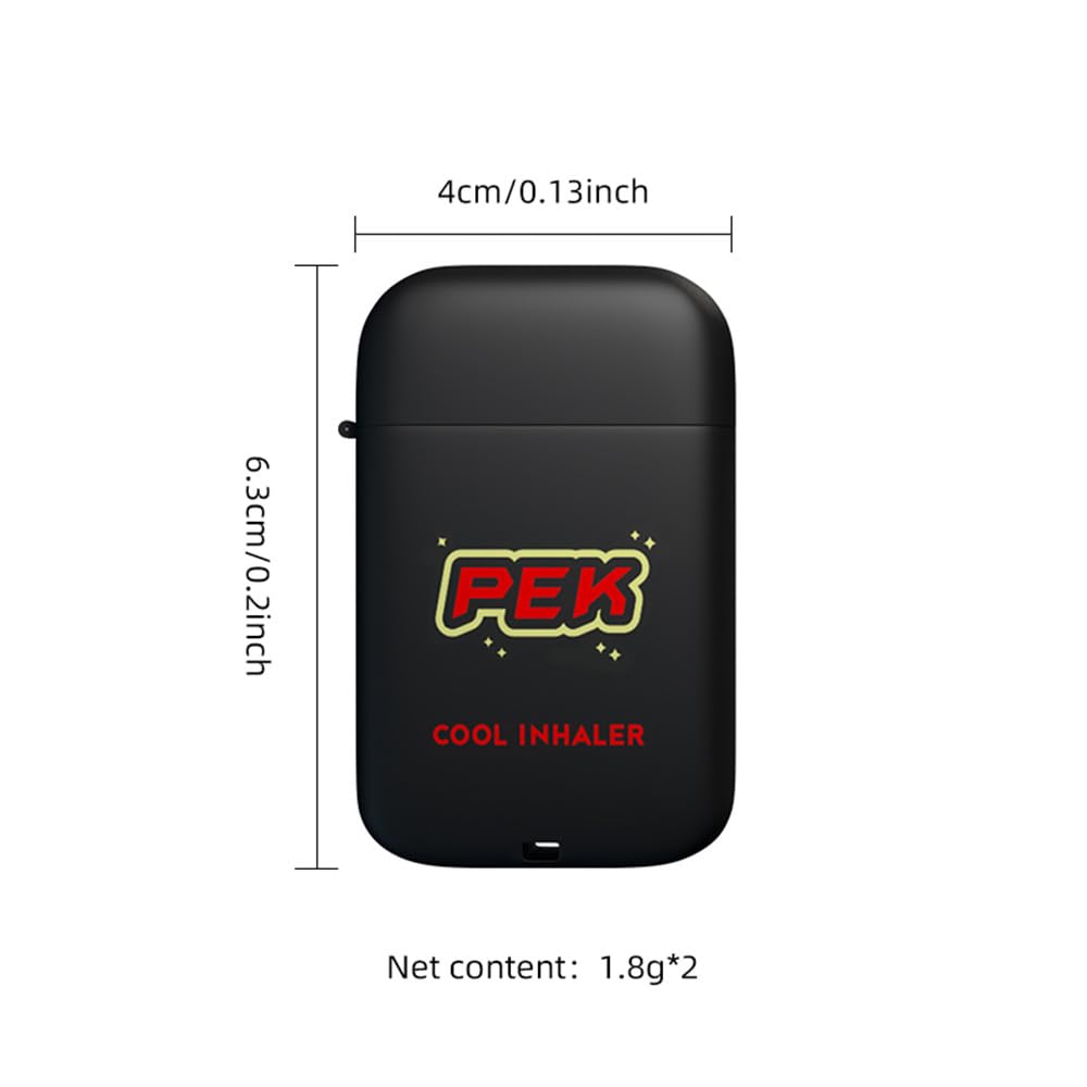 LAMUSELAND Essential Oil Nasal Inhaler, Pure and Natural Peppermint Double Holes Aromatherapy Nasal Stick Set for Tension Stress Relief and Focus Boost (5, Herbal)