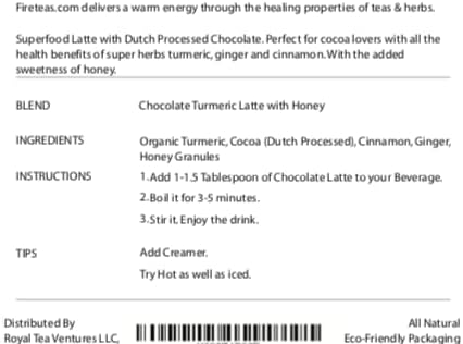 Chocolate Turmeric Latte