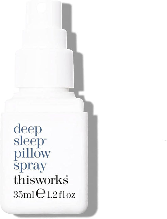 THISWORKS Deep Sleep Pillow Spray – Fast-Acting Natural Formula with Lavender for Relaxation and Restful Sleep – 35 ml (1.2 fl oz) Mini Travel Size