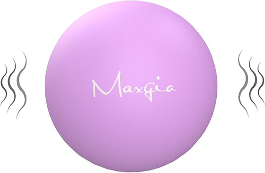 3'' Vibrating Massage Ball - Massage Roller Ball with 5 Speed Vibrations for Muscle and Fitness, Plantar Fasciitis Pain Relief, Myofascial Release and Trigger Point Treatment (Purple)