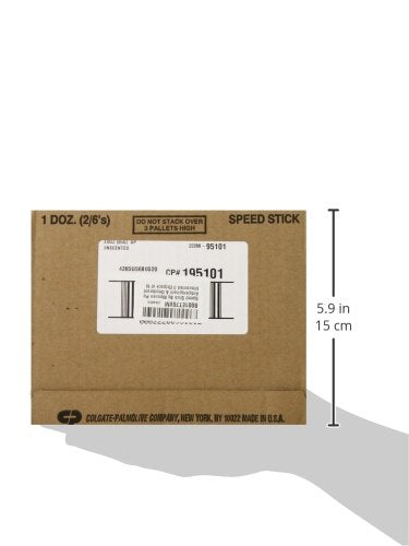 Speed Stick Power Antiperspirant Deodorant for Men, Unscented - 3 Ounce, Pack Of 6 (Packaging May Vary)