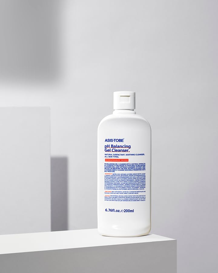 ASIS-TOBE pH Balancing Gel Cleanser 200ml / contains aloe vera, panthenol, alatoin/Soothing and moisturizing effects on the skin/Sensitive skincare/Korea cleanser