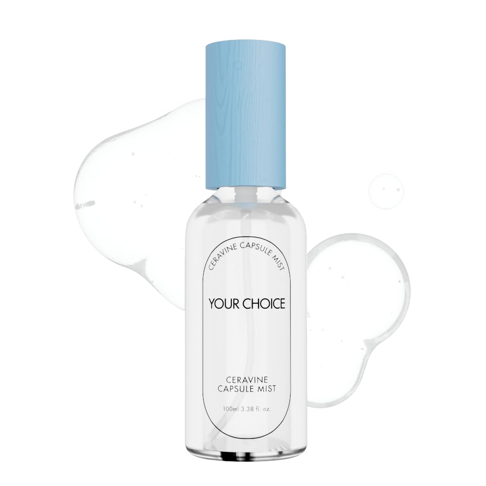 YOUR CHOICE CERAVINE CAPSULE MIST – Instant Hydration & Skin Barrier Boost – Refreshing Face Mist for Deep Moisture & Relief – Non-Greasy, EWG Safe, for All Skin Types (100ml)