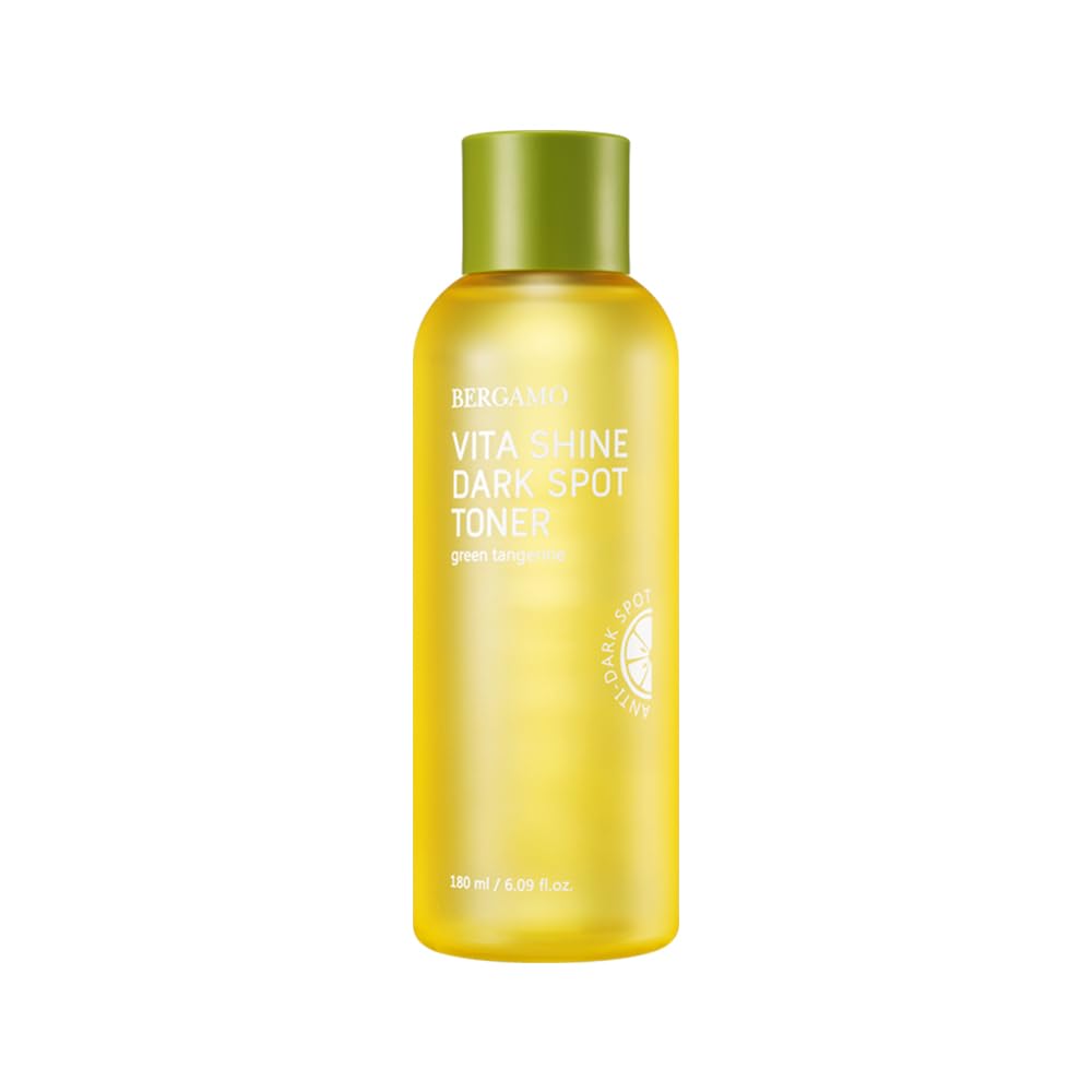 BERGAMO Green Tangerine Vita Shine Toner for Soothing, Hydrating, Face Moisturizer, Korean Skin Care, 6.09 fl.oz, 180ml