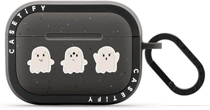 CASETiFY Bounce Airpods Pro (1st/2nd Gen) Case with Ring - Lil Ghosts - Matte Charcoal