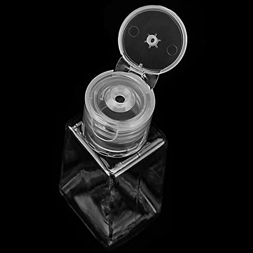 SINJEUN 120 Pieces 1oz/30ml Clear Plastic Empty Bottles with Flip Cap, Empty Squeeze Bottles, Mini PET Clear Refillable Travel Containers for Shampoo, Toners, Lotions, Creams