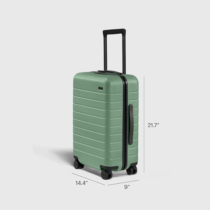 Away Carry-On Luggage, Lightweight Hardside Suitcase with Spinner Wheels, 22 Inch Airline Approved, TSA Lock, Sea Green