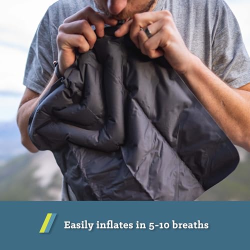 Klymit V Seat, Lightweight Inflatable Travel Cushion, Best for Camping, Bleachers, or Glassing Pad , Gray