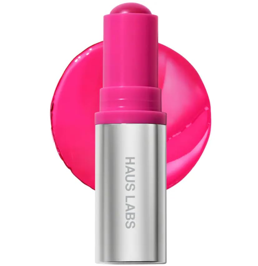 HAUS LABS BY LADY GAGA Color Fuse Lip + Cheek Blush Balm Stick in Glassy Pitaya & ENTEL Aloe Vera Sheet Masque (BONUS)