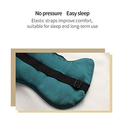 PERFECTSIGHT Sleep Eye Masks, Cute Cat Silk Sleep Eye Cover Lightweight Adjustable Eyeshade Mask Cover for Women Men Sleep Travel Nap (Black)