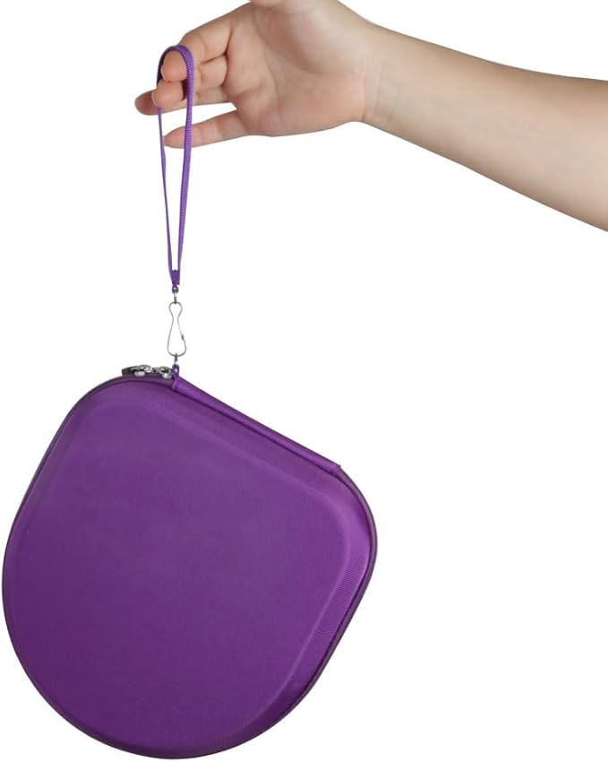 Adada Hard Travel Case for E7 Active Noise Cancelling Bluetooth Headphones (Purple)