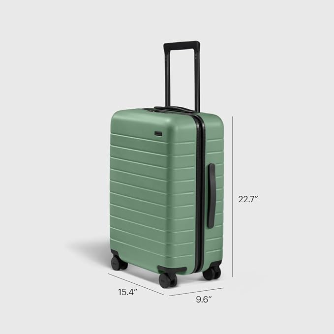 Away Bigger Carry-On Luggage, Lightweight Hardside Large Suitcase with Spinner Wheels, TSA Lock, Airline Approved, Sea Green