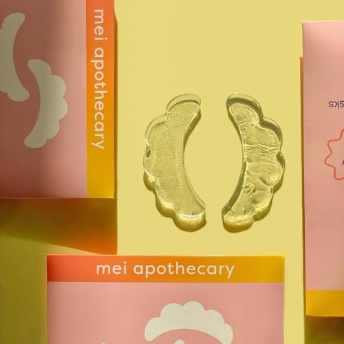 Mei Apothecary Cloudberry Dew Gel Eye Mask - 3 Pack Cooling Eye Masks for Puffy Eyes, Dark Circles & Wrinkles, Infused with Vitamin C, Peptides & Hyaluronic Acid