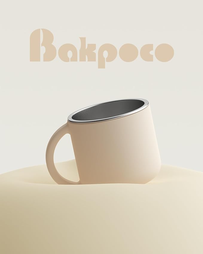 2-IN-1 Open Baby Cups, Stainless Steel Tiny Cup + Silicone Training Cup for Toddlers Kids Babys, No Plastic Taste | No Soap Smell | Shock-proof BLW Feeding Essentials, 2-Pack, Blush/Beige