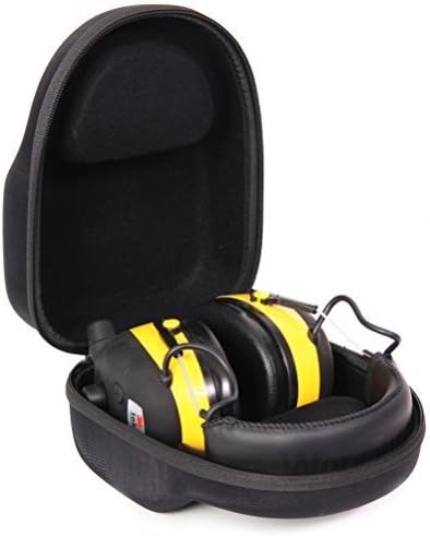 caseling Ear Muff Case - Fits 3M WorkTunes Connect Hearing Protector - Earmuff EVA Ear Protection Hard Case for Storage and Travel (Case Only)