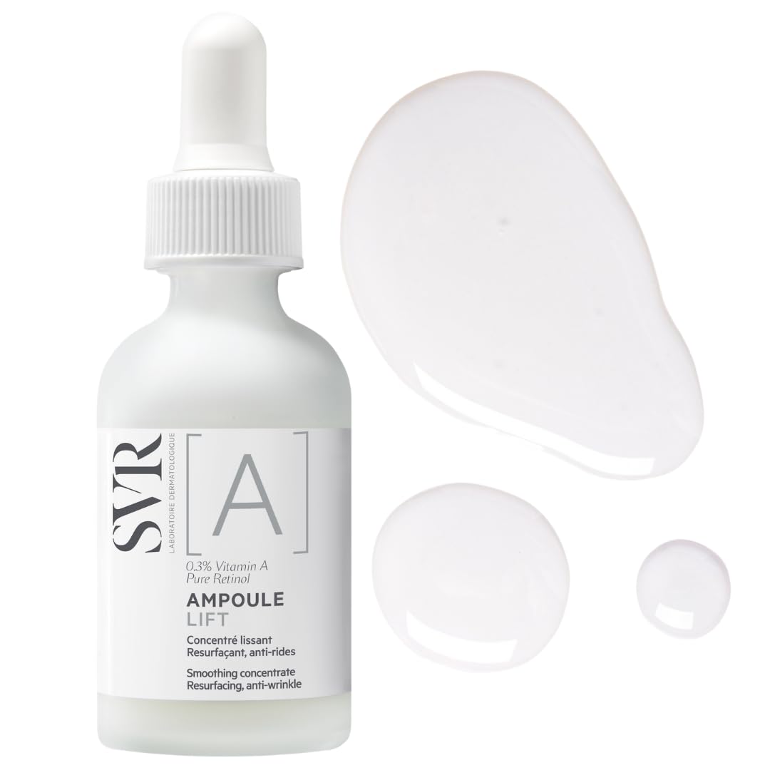 SVR Pure Retinol Face Serum. Improves Firmness Of Skin And Evens Skin Tone. Facial Serum That Helps To Visibly Reduce The Appearance Of Fine Lines & Dark Spots, 1 Fl.oz.