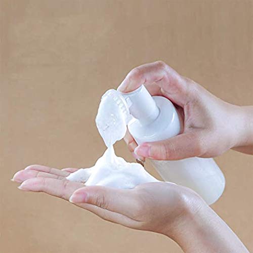 GBSTORE 1 pc 150ml Empty Facial Cleanser Foaming Bottle Mousse Foam Gel Head Wash Brush Foam Bottle Pressure Type Cleansing Milk Beater,Mini Foaming Soap Pump Dispenser