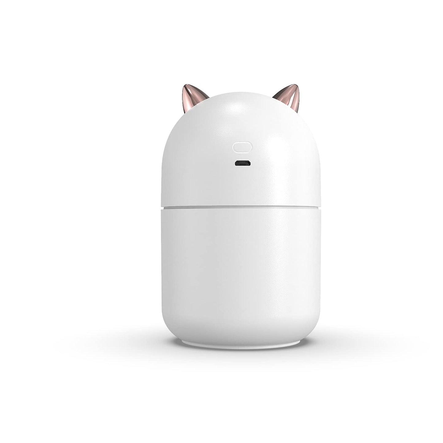 Portable Small Humidifier, 300ml Mini Cool Mist Humidifier with Night Light, USB Personal Humidifier Auto Shut-Off, Ultra-Quiet, 2 Spray Modes, Suitable for Home Office Travel(white)